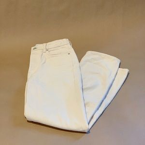 &otherstories high waist leg off-white denim